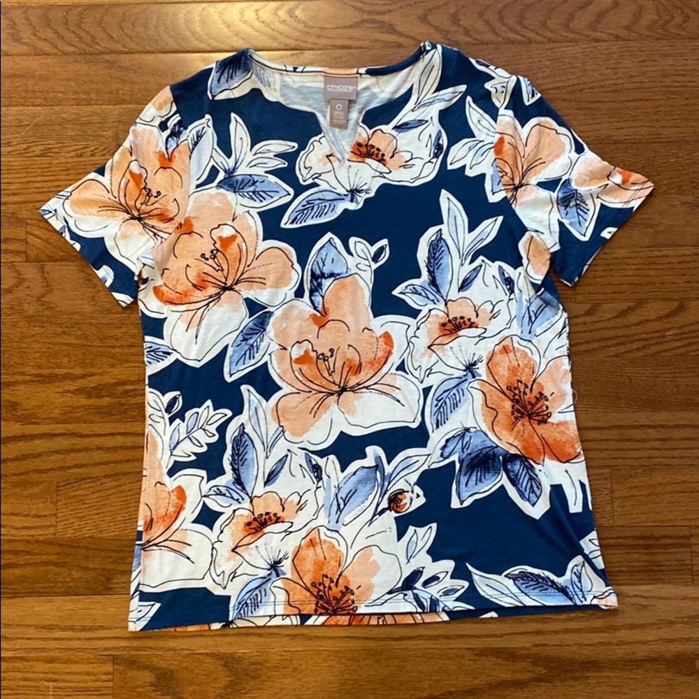 Chicos floral print top